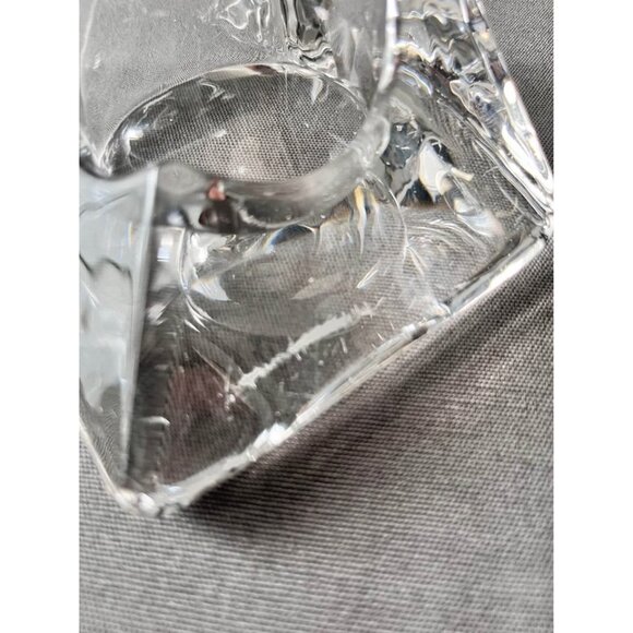 Nybro Sweden Pyramid Clear Crystal Votive Candle Holder by Tord Kjellstrom MCM - Picture 7 of 8